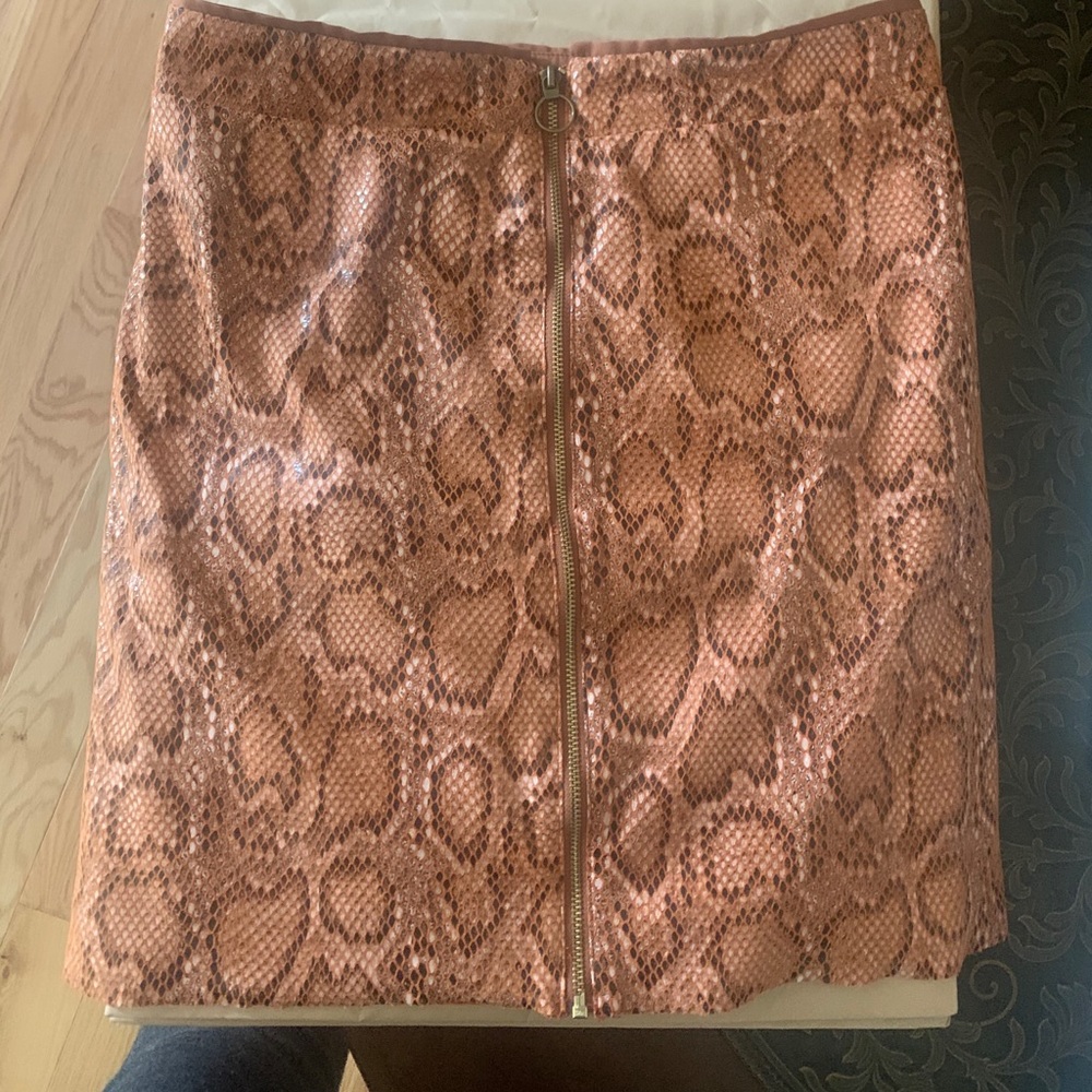 Express Snake print mini skirt